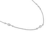 Marquise Diamond Bezel Triple Station Necklace ✨💎